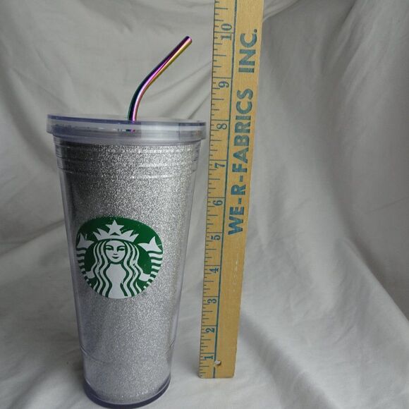 2016 Starbucks Sliver Sparkly Tumbler 20oz - Picture 8 of 8